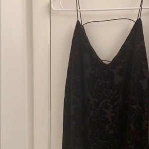 Black Velvet Floral Dress!!